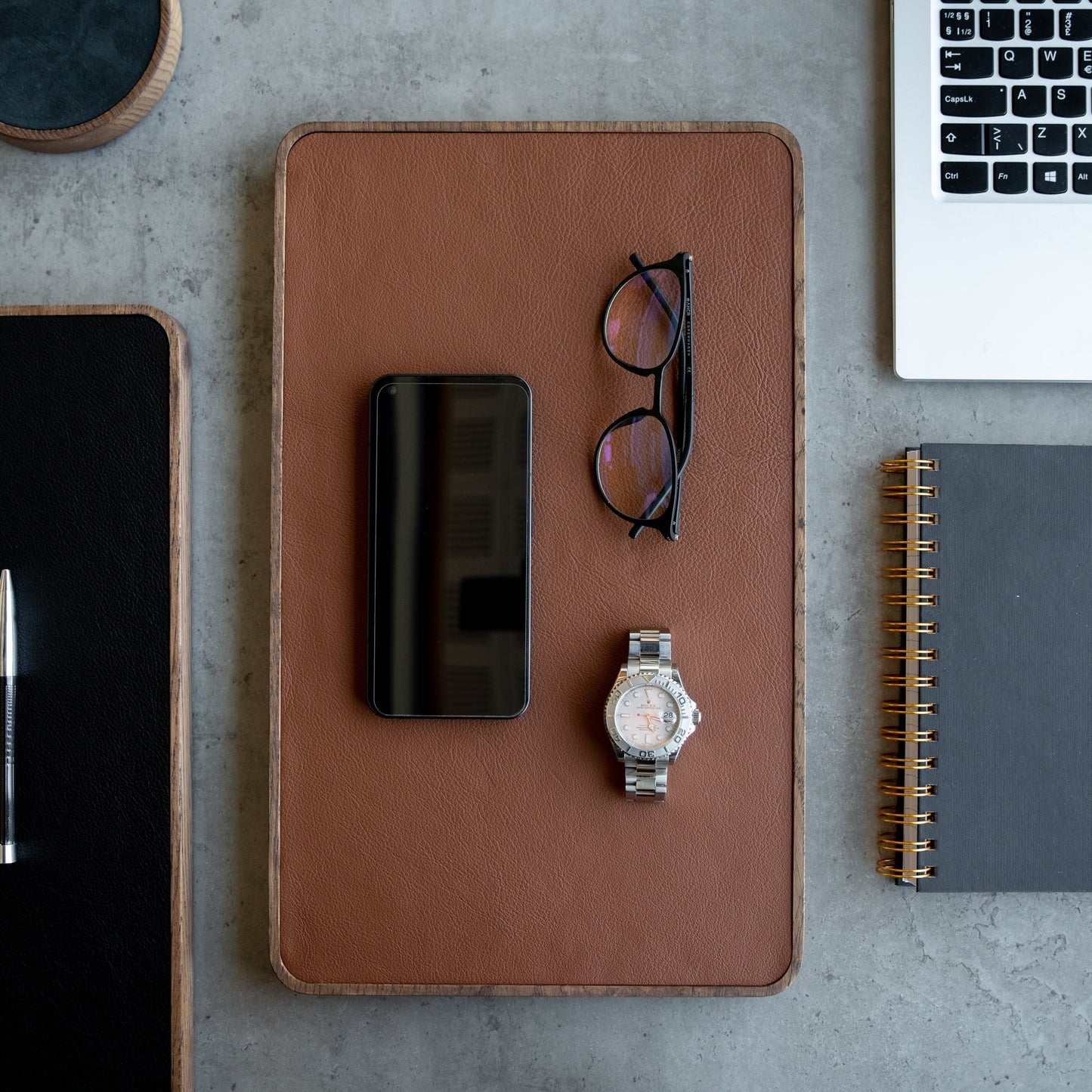 Watch Tray XL - Dark Oak