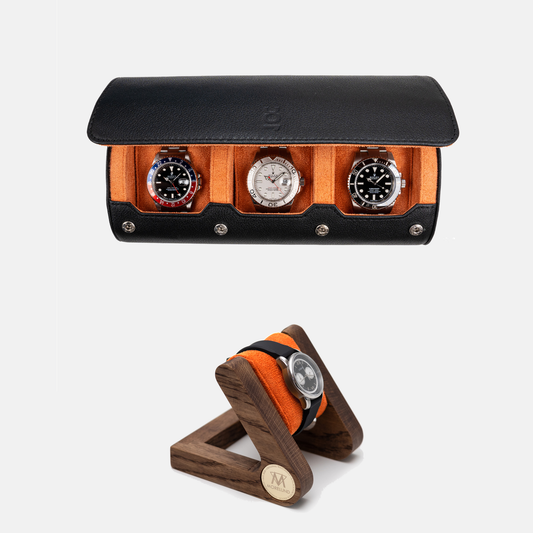 Watch Roll Large + Morelund Watch Stand