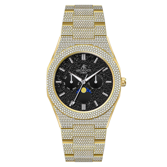 Iced transporter - Small diamond bezel - Fully iced strap