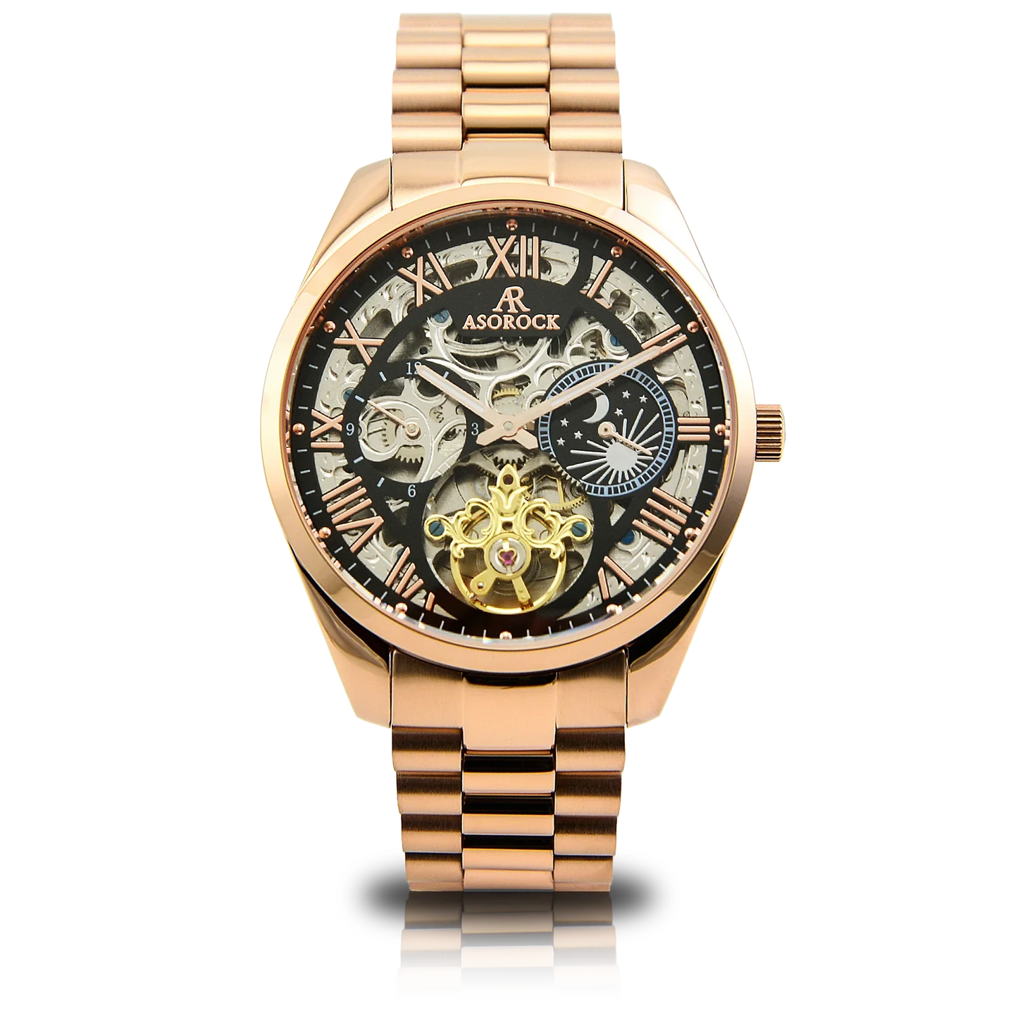Rosegold/Black Villa Automatic Tourbillon (Pre-order ships out in August)