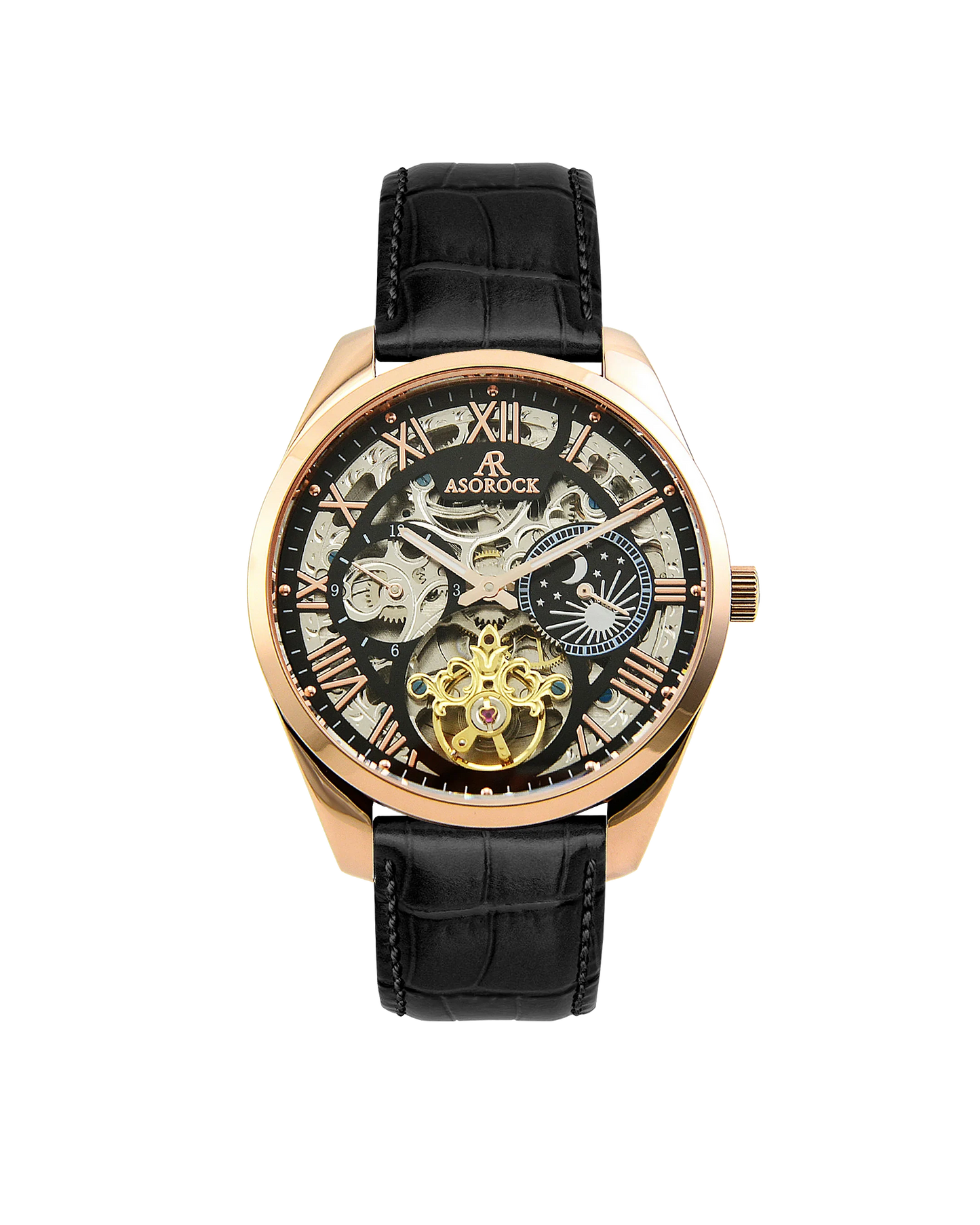 Villa black leather strap (select clasp)