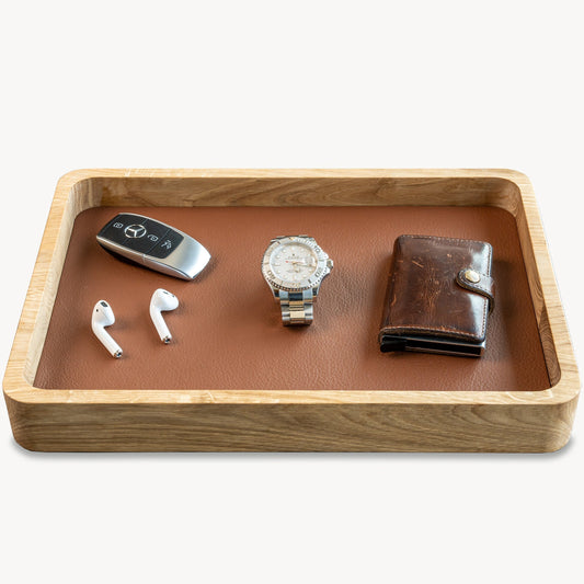 Watch Tray Tall - Natural Oak