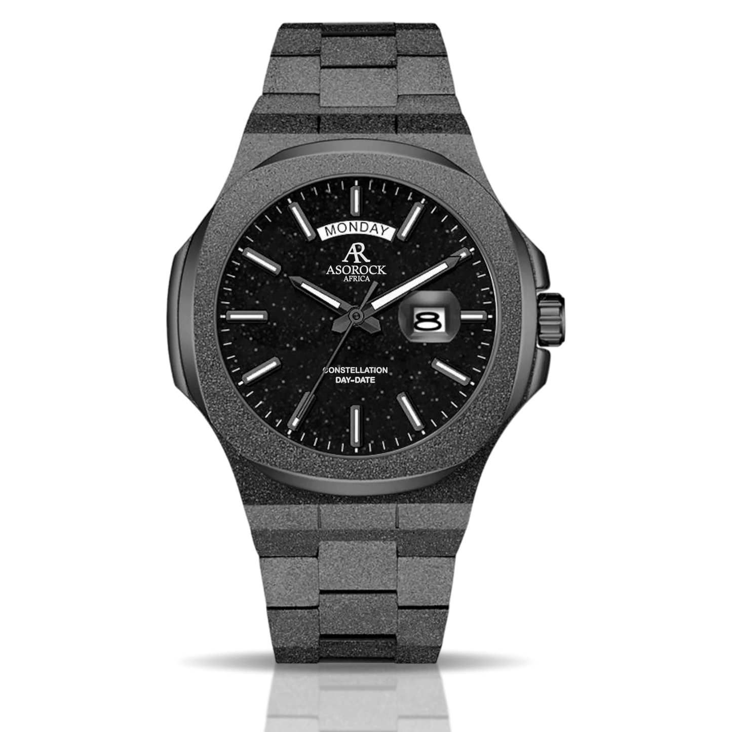 All Black frosted stardust Constellation Day-Date
