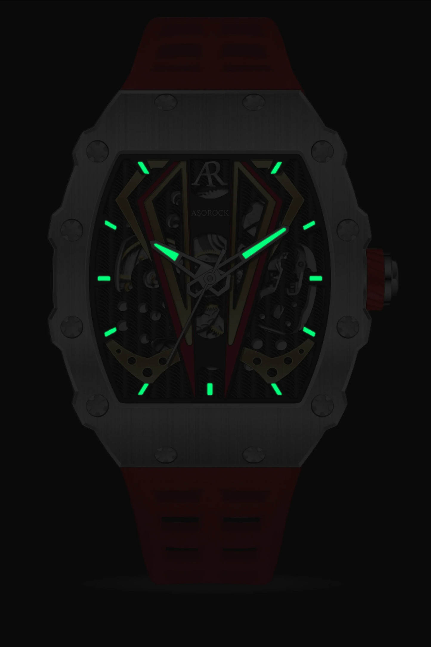 Silver/red Motorsport V2 automatic